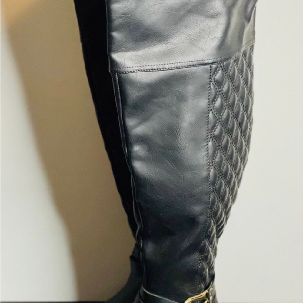 Shoe dazzle over the knee boots